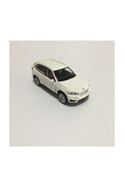 سيارة سحب معدنية من Die Cast Bmw X5 - باللون الأبيض