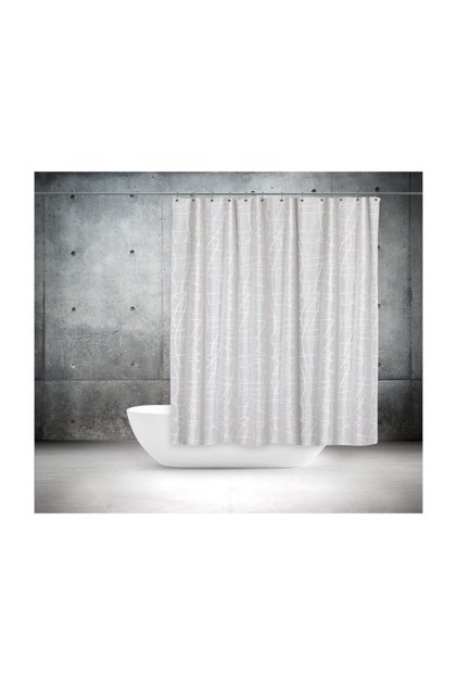 Banyo Perdesi 2x120x200 Çift Kanat Duş Perdesi Halka Hediyeli Duşakabin Perdesi 3182