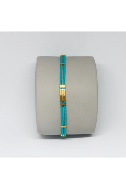 Tila and Delica Glass Beaded Bracelet