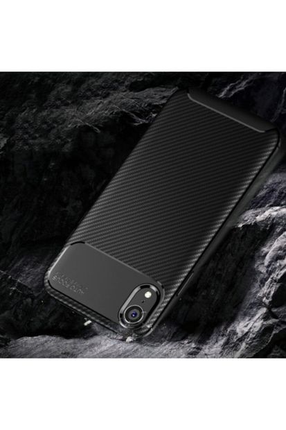 Kilifplus Apple Iphone Xr Kılıf Carbon Serisi Parmak Izi Bırakmayan Silikon - Lacivert - 4