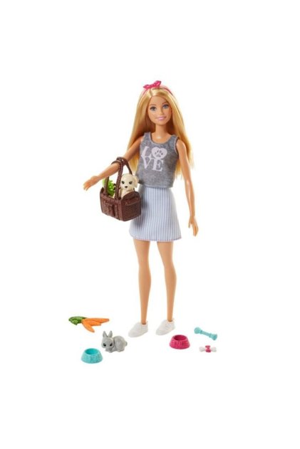 Kız Çocuk Pembe Barbie Ve Sevimli Hayvan Arkadaşı