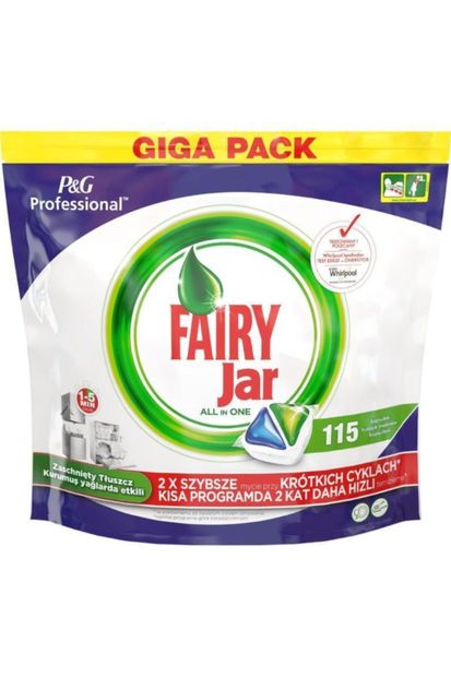 Fairy Professional Jar Hepsi Bir Arada Bulaşık Mak. Deterjanı 115li - 1
