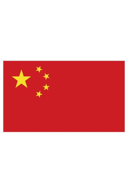Sticker Fabrikası Çin Bayrağı Sticker 00703 13x7,5 Cm - 1