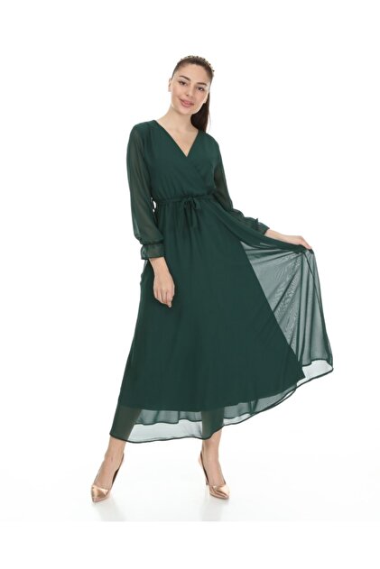sachin and babi light blue dress Goddiva Plus Plain Lurex Chiffon Tiered Midi Dress main image 0