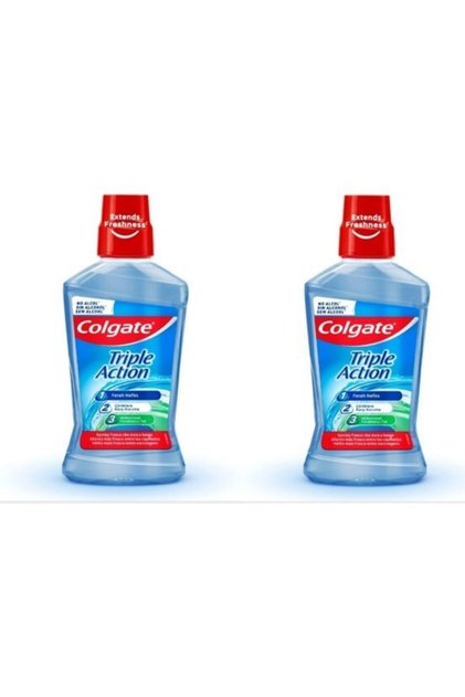 Ağız Bakım Suyu Üçlü Etki 500 Ml X 2 Adet