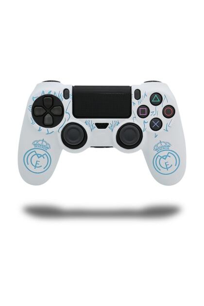 Ps4 Kolu Silikon Kılıfı - Real Madrid Siyah Renk
