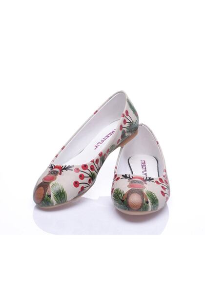 Printed-colored Women's Ballerinas