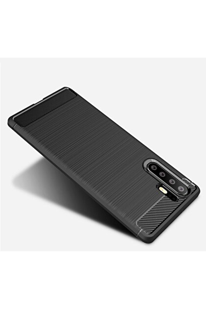 Microcase Huawei P30 Pro Brushed Carbon Fiber Silikon Tpu Kılıf - Siyah - 3