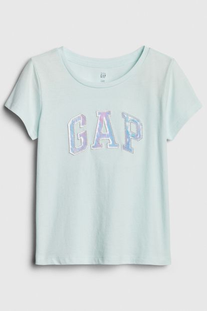 GAP Baby Kız Bebek Logo Kısa Kollu T-Shirt - 1