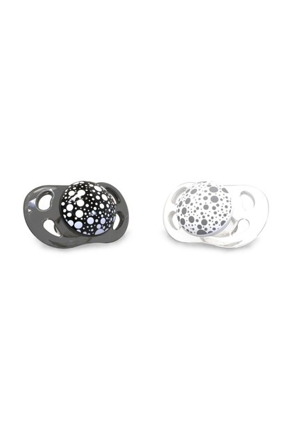 Black and White Silicone Pacifier Set of 2 (0-6 Months)