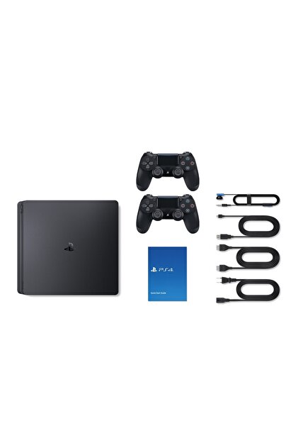 Sony Playstation 4 Slim 500 GB + 2. PS4 Kol + PS4 Pes 2020 + PS4 Uncharted 4 (Eurasia Garantili) - 4