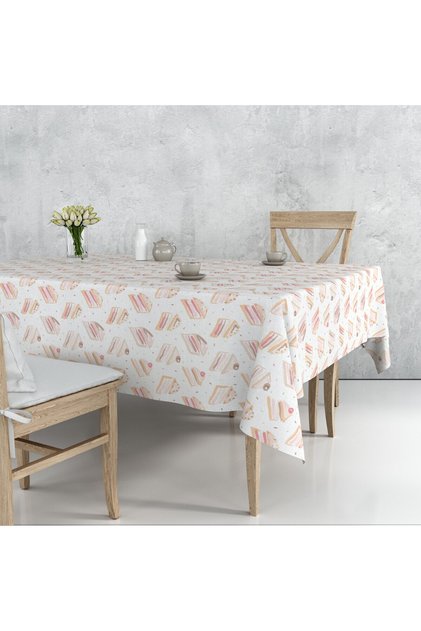 Tablecloth Cake Patterned 140*180 Cm Suede Woven