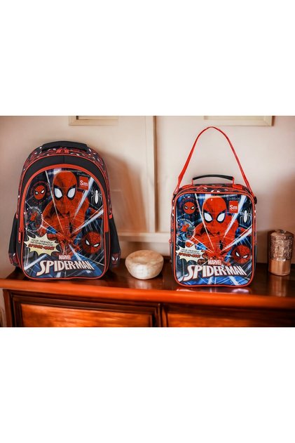 Spıderman Ilkokul Çantası Due Neıgborhood ve Beslenme Çantası
