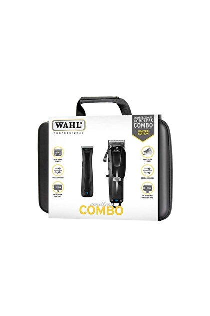 Wahl Super Taper Cordless + Beret Saç Sakal Makinesi Set Black