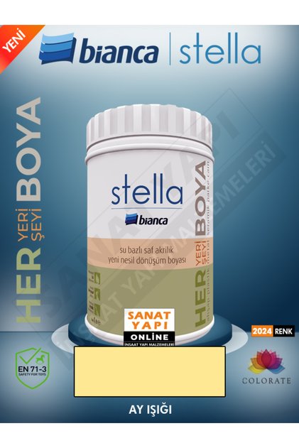 Stella Su Bazlı Saf Akrilik Boya - Ayışığı