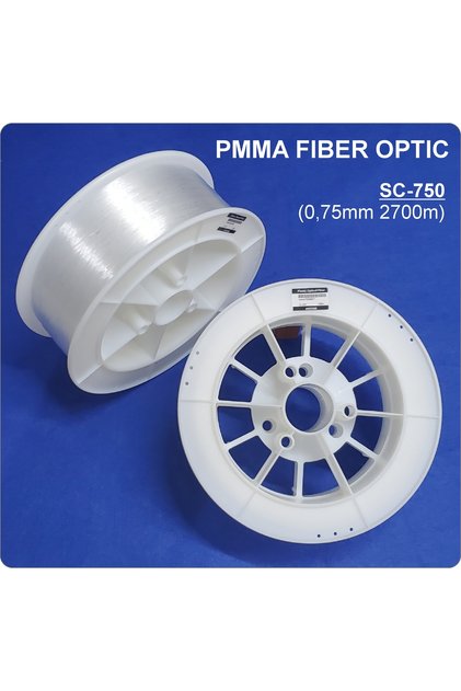 Satar Fiber Optik Aydınlatma Kablosu 2700m 0,75mm Pmma Uçtan Işıma 230dmb (2.700 METRE MAKARADA) Sc