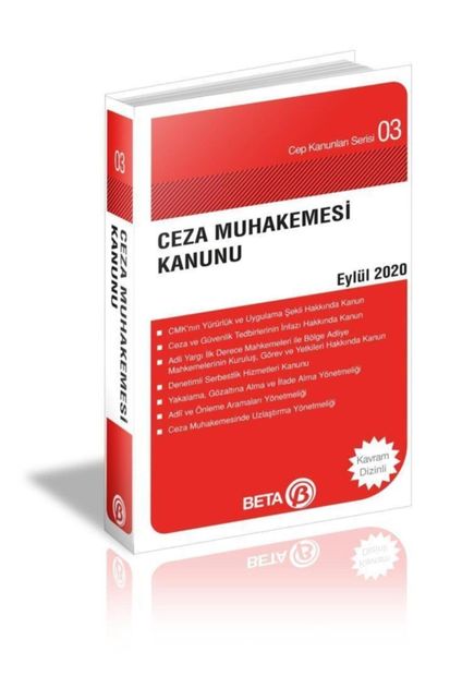 Beta Yayınları Ceza Muhakemesi Kanunu Cep Serisi 03 Eylül 2020 - 3