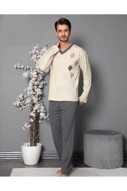 Süprem (ince) Uzun Kol Pijama Takımı