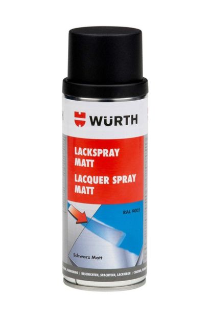 Würth Sprey Tampon Boya Ral9005 Mat Siyah 400 ml - 1