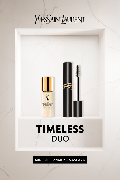 Yves Saint Laurent Lash Clash Siyah Maskara & Mini Blur Primer