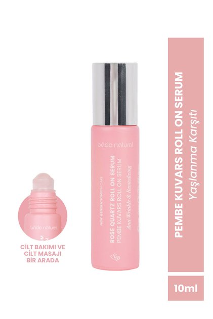 Pembe Kuvars Taşlı Göz Altı Masaj Serumu - Antioksidan, Canlandırıcı ve Kırışıklık Karşıtı 10 ml