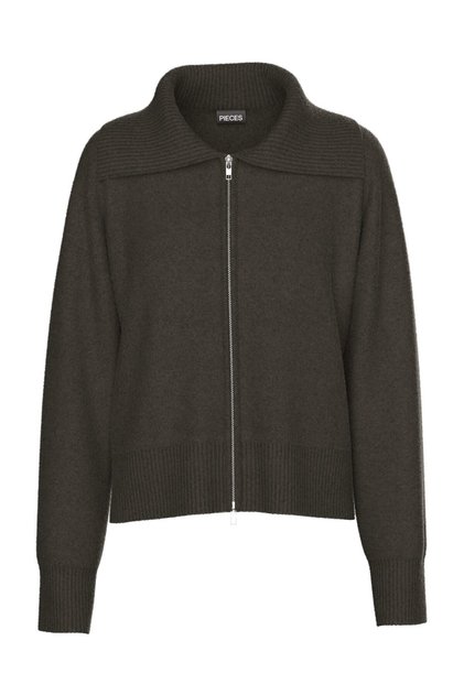 PCMALOU LS ZIP KNIT CARDIGAN NOOS BC