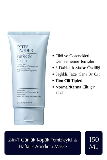 Temizleyici Köpük & Arındırıcı Maske - Perfectly Clean Multi-Action Foam Cleanser 150 ml