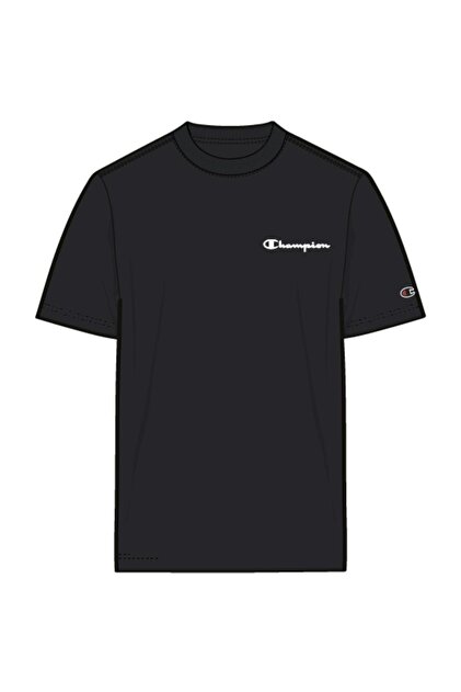Champion Short-Sleeve Tee Erkek Siyah Tişört - 221798-KK001