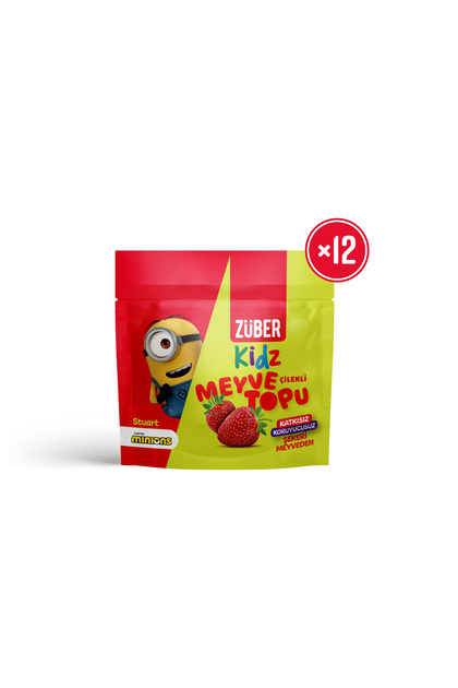 Kidz Meyve Topu Çilekli 42g x 12 Adet