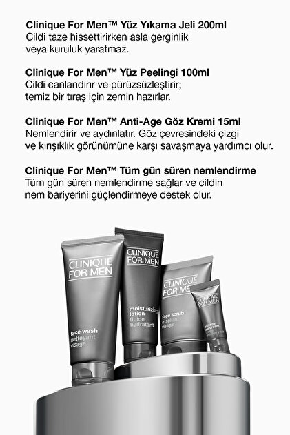 Clinique Erkekler İçin Kuru/Karma Cilt Seti - Fiyatı, Yorumları
