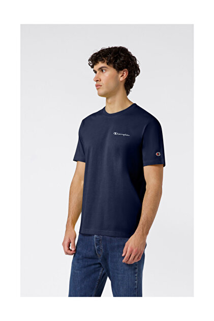 Champion Icons Plush Wash Crewneck T-Shirt Gri Erkek Tişört-221257