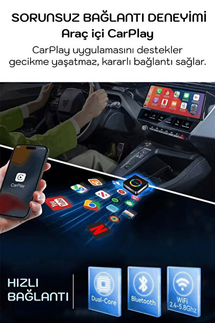 Teknoloji Gelsin Araç Carplay Yeni Nesil Son Sürüm Ai Box Uyumlu