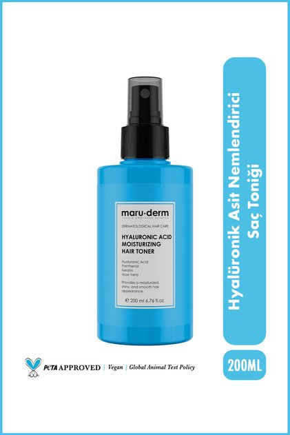 Hyalüronik Asit Nemlendirici Saç Bakım Toniği 200 ML | Tüm Saç Tipleri | Vegan