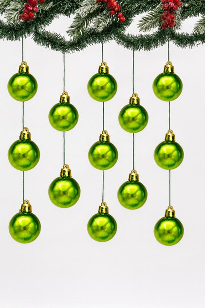 Christmas Pine Tree 12Pcs Cici Top 3cm Christmas Ornament