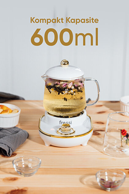 Fressi Cam Su Isıtıcı Kettle Elektrikli Çok Fonksiyonlu Bitki Çayı