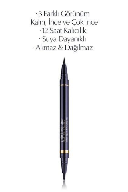 Siyah Likit Eyeliner - Little Black Liner Renk: 01 Onyx - Kalın, İnce, Çok İnce