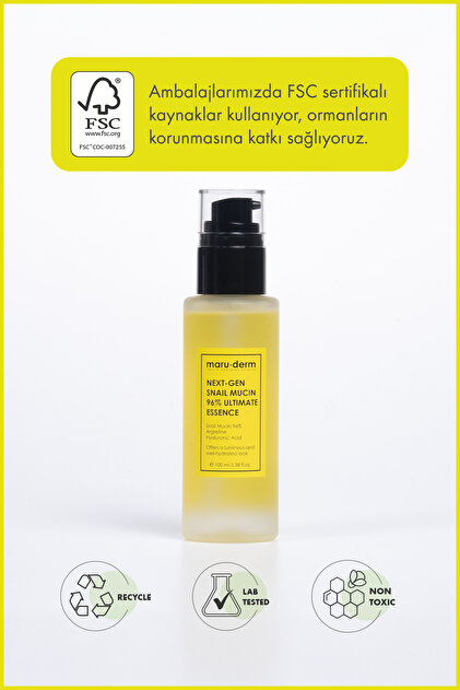 Maru.Derm %96 Salyangoz Özlü Essence Tonik 100 ML - Next-Gen Snail