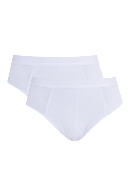 Men's 2-Pack Stretch Fabric Bamboo White Slip Underpants