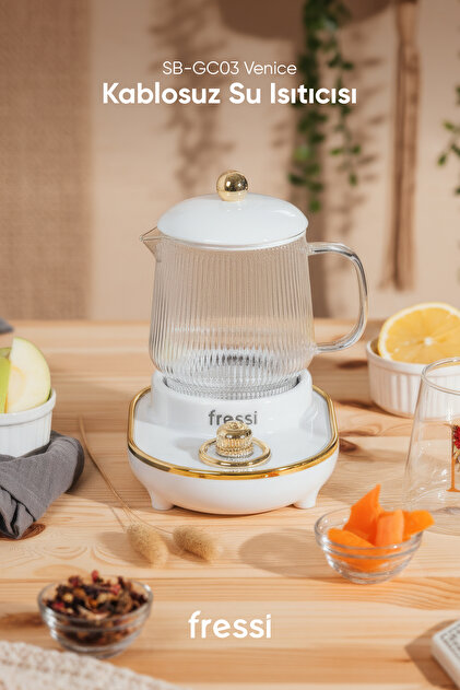 Fressi Cam Su Isıtıcı Kettle Elektrikli Çok Fonksiyonlu Bitki Çayı