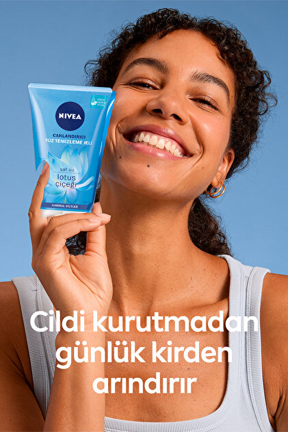 NIVEA Canlandırıcı Yüz Temizleme Jeli 150ml, Ferahlarıcı Lotus