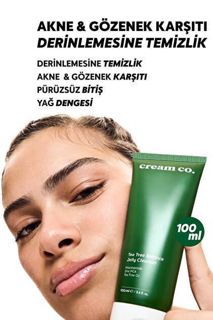 Cream Co. Sivilce & Akne & Siyah Nokta Karşıtı Yüz Temizleme Jeli