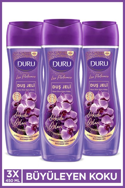 Lux Perfumes Orkide Vegan Duş Jeli 3x450ml