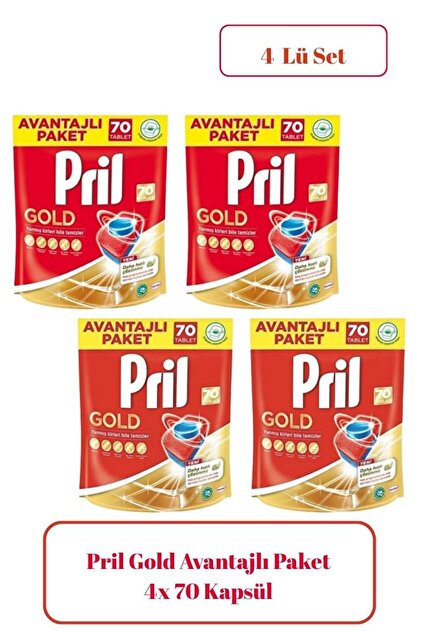 Pril Gold 70'li Tablet Doypack Fiyatı, Yorumları - Trendyol