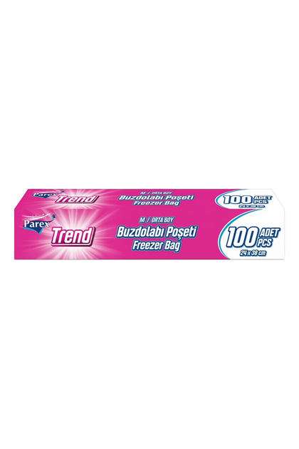 Parex Trend Buzdolabı Poşeti Orta Boy 100'lü 24 x 38 cm - Fiyatı