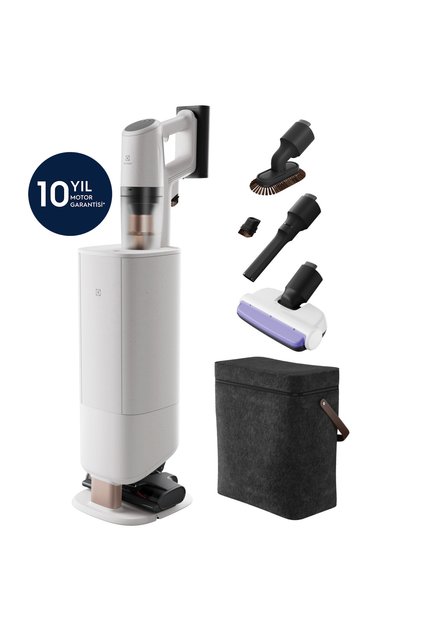 EP83HB25UV 800 Serisi Hygienic UV Toz Boşaltma Şarj ve Bakım İstasyonlu Kablosuz Süpürge