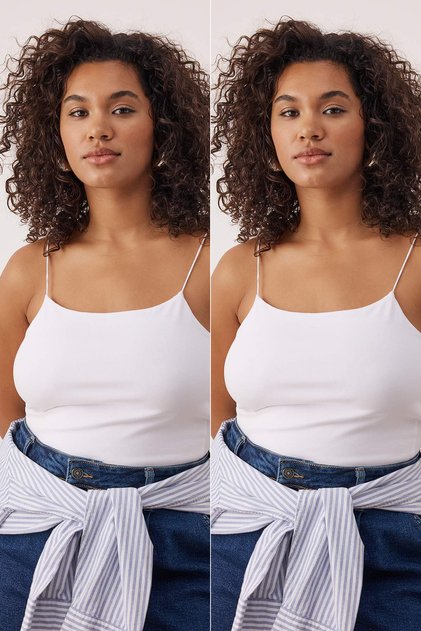 White 2 Pack Plus Size Tank Top Tbbss25Cv00018