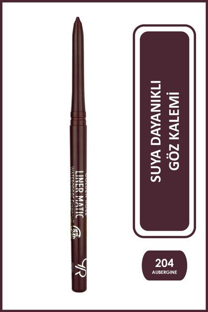 Golden Rose Liner Matic Waterproof Eyepencil No: 204 Aubergine