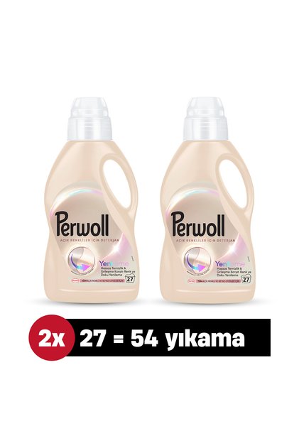 Hassas Bakım Sıvı Çamaşır Deterjanı Açık Renkler 1485 ml 2'li set (54 Yıkama)