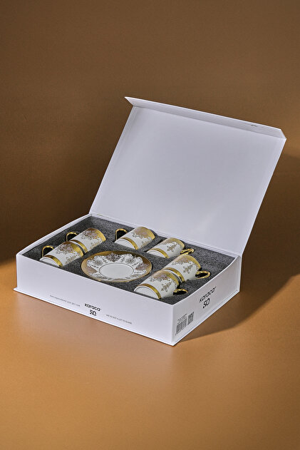 Karaca Azize 6 Kişilik Kahve Fincan Takımı 80 ml - Fiyatı, Yorumları