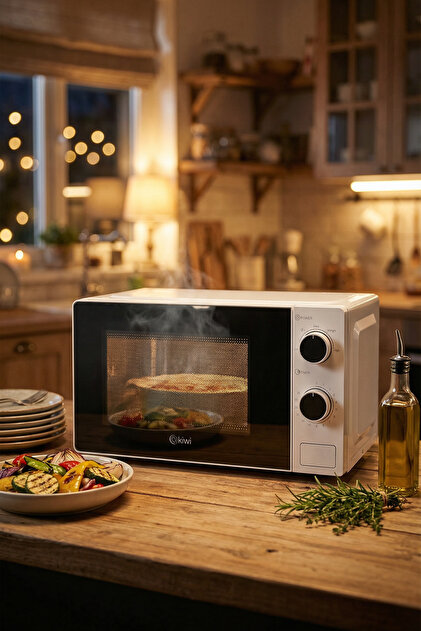 Kiwi KMO-4244 Mikrodalga Fırın | 20L Kapasite, Defrost, 5 Kademeli